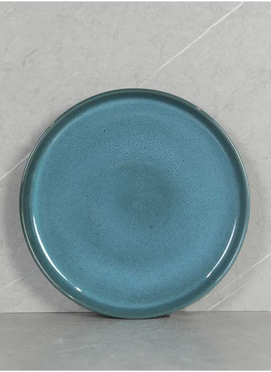 18 pieces Stoneware Dinnerware Set, Dishwasher &amp; Microwave Safe Durable Everyday Dining Set -Blue