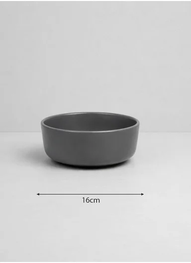 12-Pieces Modern Matte Grey Stoneware Dinnerware Set With Mug BM-12328