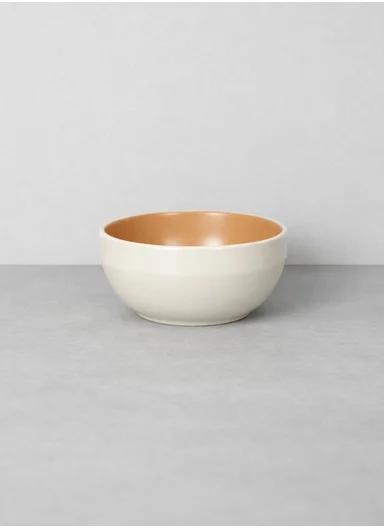 12 pieces Stoneware Dinnerware Set, Dishwasher &amp; Microwave Safe Durable Everyday Dining Set-Terracotta-Beige -BM-12320