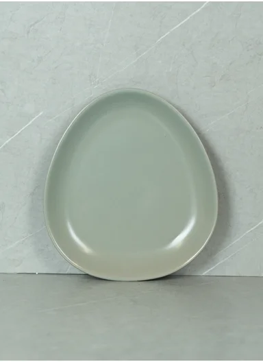 12 pieces Stoneware Dinnerware Set, Dishwasher &amp; Microwave Safe Durable Everyday Dining Set -Moss Green BM-12321