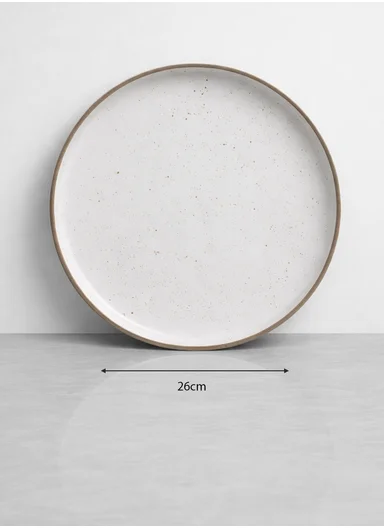 12-Pieces Natural Speckled Stoneware Dinnerware Set BM-12315 - Cream