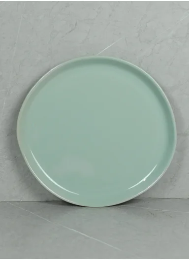 12 pieces Stoneware Dinnerware Set, Dishwasher &amp; Microwave Safe Durable Everyday Dining Set -Sage Green -BM-12304