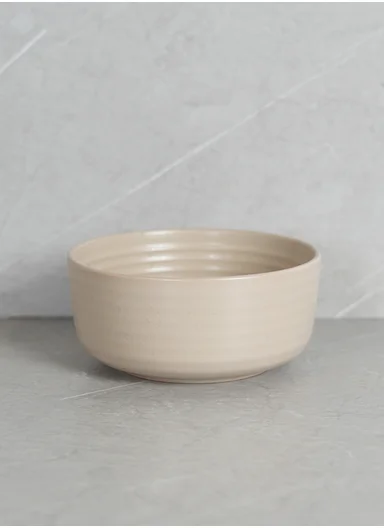 12 pieces Stoneware Dinnerware Set, Dishwasher &amp; Microwave Safe Durable Everyday Dining Set -Beige -BM-1299