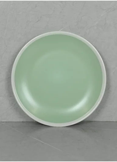 12 pieces Stoneware Dinnerware Set, Dishwasher &amp; Microwave Safe Durable Everyday Dining Set -Mint -BM-1284