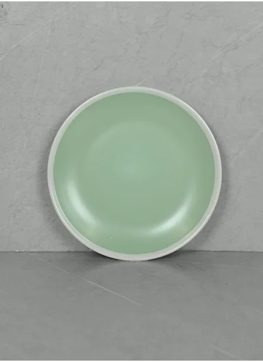 12 pieces Stoneware Dinnerware Set, Dishwasher &amp; Microwave Safe Durable Everyday Dining Set -Mint -BM-1284