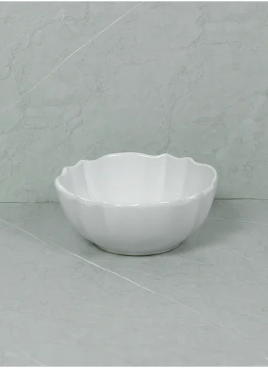  12 pieces Stylish Stoneware Dinnerware Set, Dishwasher &amp; Microwave Safe Durable Everyday Dining Set -white -BM-12117