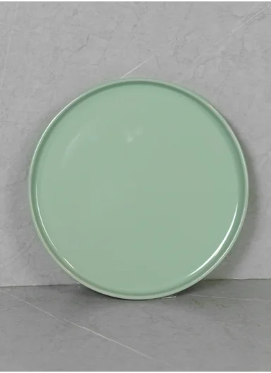 12 pieces Stoneware Dinnerware Set, Dishwasher &amp; Microwave Safe Durable Everyday Dining Set -Mint -BM-1232