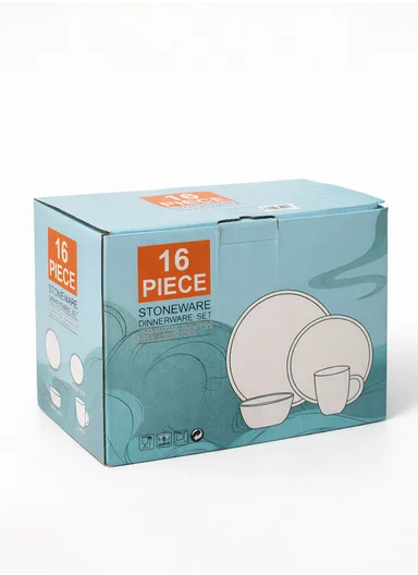 32 pieces Stoneware Dinnerware Set, Dishwasher &amp; Microwave Safe Durable Everyday Dining Set -White-BM-S16524