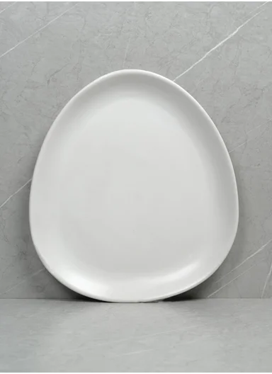 16-Pieces Modern Oval Stoneware Dinnerware Set BM-S16543 - White