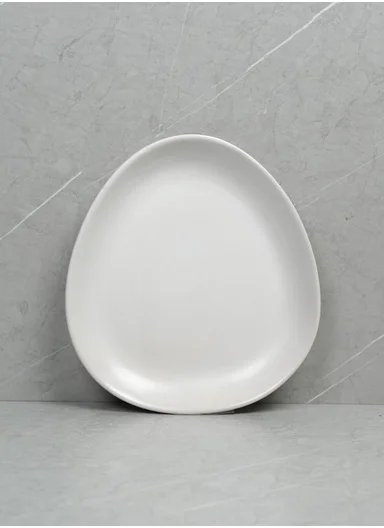 16-Pieces Modern Oval Stoneware Dinnerware Set BM-S16543 - White
