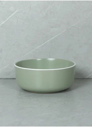 18 pieces Stoneware Dinnerware Set, Dishwasher &amp; Microwave Safe Durable Everyday Dining Set -Mint &amp; white 