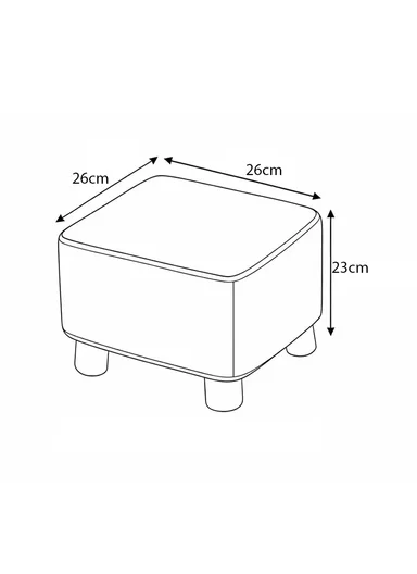 Simple Creative Oxford Fabric Small Stool – Portable, Anti-Slip &amp; Space-Saving Design (L26 x W26 x H23)cm – Style 1