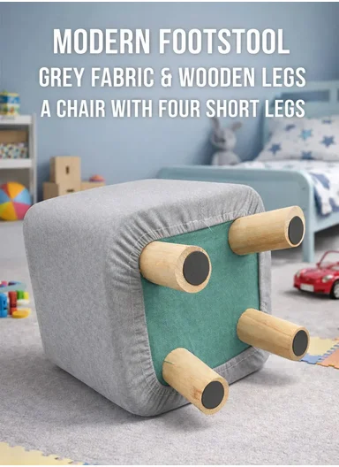 Simple Creative Oxford Fabric Small Stool – Portable, Anti-Slip &amp; Space-Saving Design (L26 x W26 x H23)cm – Style 6