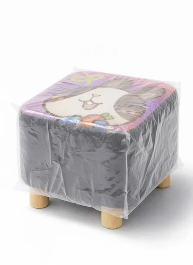 Simple Creative Oxford Fabric Small Stool – Portable, Anti-Slip &amp; Space-Saving Design (L26 x W26 x H23)cm – Style 7