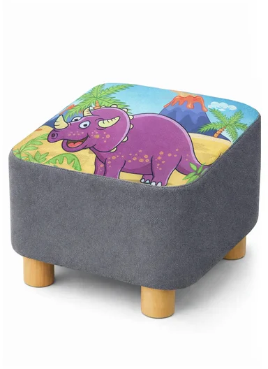 Simple Creative Oxford Fabric Small Stool – Portable, Anti-Slip &amp; Space-Saving Design (L26 x W26 x H23)cm – Style 8