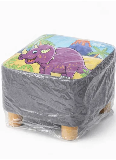 Simple Creative Oxford Fabric Small Stool – Portable, Anti-Slip &amp; Space-Saving Design (L26 x W26 x H23)cm – Style 8