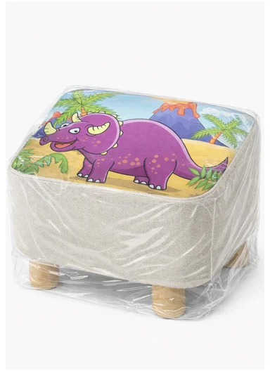 Simple Creative Oxford Fabric Small Stool – Portable, Anti-Slip &amp; Space-Saving Design (L26 x W26 x H23)cm – Style 13