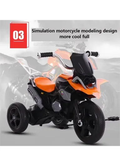 Kids Ride-On Tricycle with Music, Lights &amp; Stable Three-Wheel Design Y-TS171 - Red