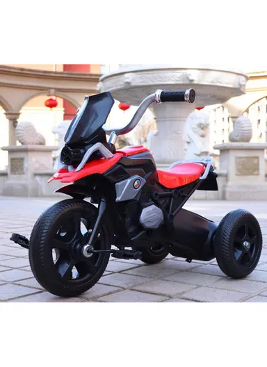 Kids Ride-On Tricycle with Music, Lights &amp; Stable Three-Wheel Design Y-TS171 - Red