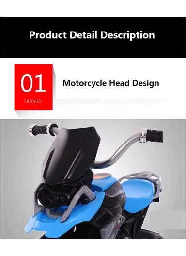 Kids Ride-On Tricycle with Music, Lights &amp; Stable Three-Wheel Design Y-TS171 - Red