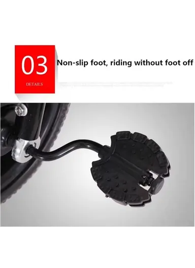 Kids Ride-On Tricycle with Music, Lights &amp; Stable Three-Wheel Design Y-TS171 - Red