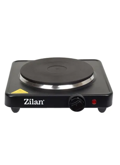 1500W Cast Iron Electric Hot Plate with Adjustable Thermostat &amp; Overheat Protection ZLN2174 - Black