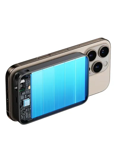 10000mAh 22.5W 3-in-1 Magnetic Wireless Power Bank JR-PBM02 - Black