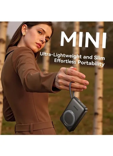 10000mAh 22.5W 3-in-1 Magnetic Wireless Power Bank JR-PBM02 - Black