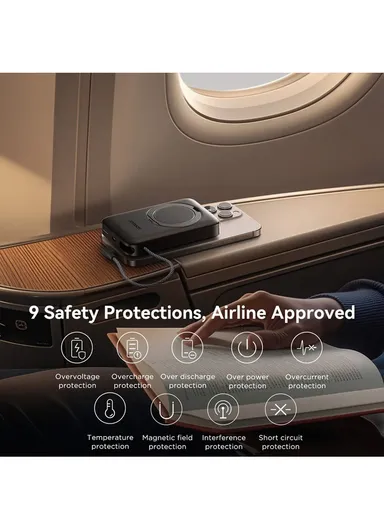 10000mAh 22.5W 3-in-1 Magnetic Wireless Power Bank JR-PBM02 - Black