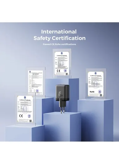 45W Dual-Port (2C) Charger-Black (EU) JR-TCG17 - Black