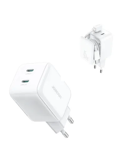 45W Cable Management GaN Charger-White (EU) JR-TCL05 - White