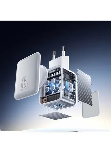 45W Cable Management GaN Charger-White (EU) JR-TCL05 - White