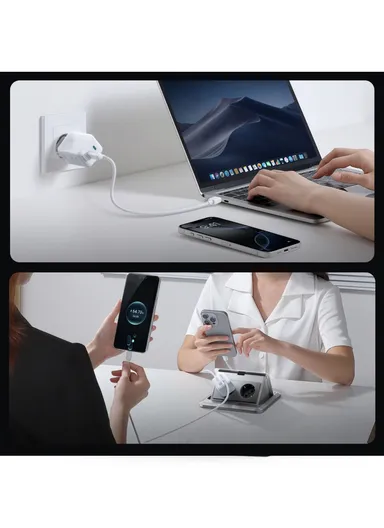 45W Cable Management GaN Charger-White (EU) JR-TCL05 - White