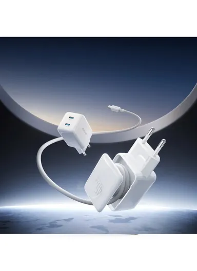 45W Cable Management GaN Charger-White (EU) JR-TCL05 - White