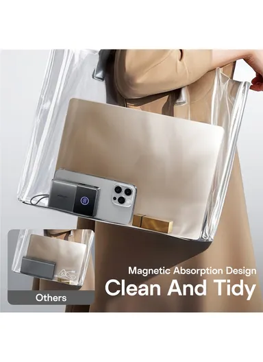 10000mAh 22.5W Built-in Retractable Cable Powerbank V1.0 JR-PR1 - White 