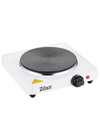1500W Cast Iron Electric Hot Plate with Adjustable Thermostat &amp; Overheat Protection ZLN2173 - White