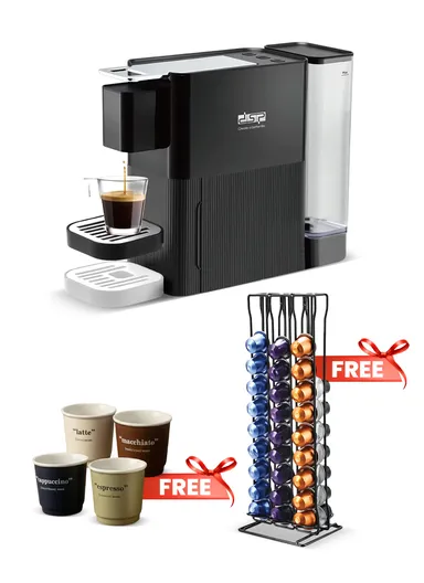 Espresso Machine with Energy-Saving Mode &amp; One-Touch Brewing +2 Free Gifts