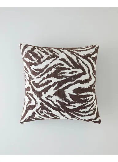 Zebra Decorative Pillow 45x45 cm Brown