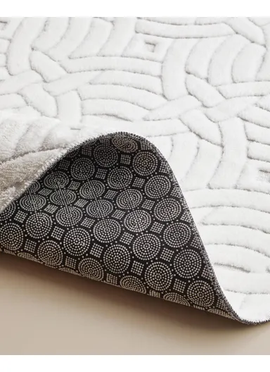 Wavelet Bath Mat Set 60x80 cm + 40x60 cm Ecru