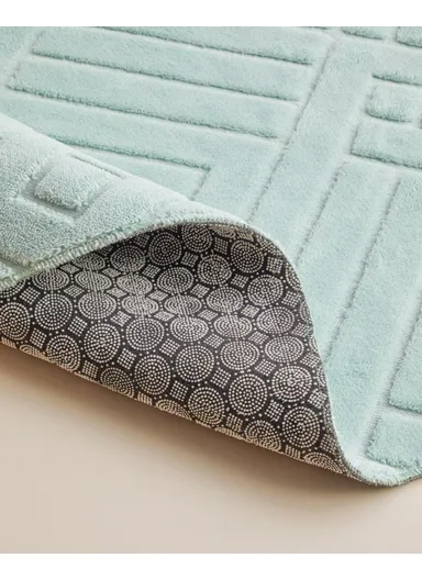 Twillow Bath Mat Set 60x80 cm + 40x60 cm Aqua Green