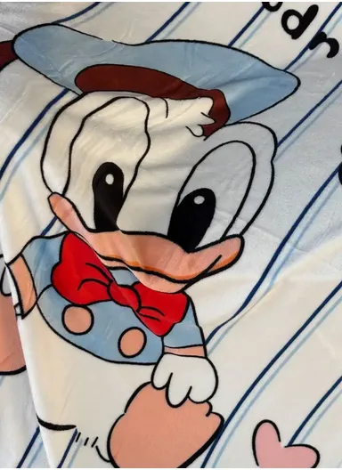 0-24 Months Mickey Mouse Printed Single-Layer Baby Blanket With Ultra-Soft Comfort (L100 x W140)cm – Blue