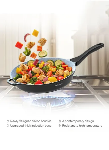 32cm Nonstick Ceramic Frypan with Silicone Handles DH-05532