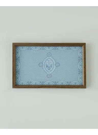 Luna Decorative Tray 16x26 cm Blue