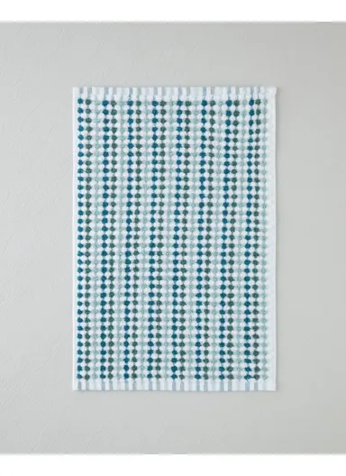 Punto Cotton Hand Towel 30x45 cm Green-White