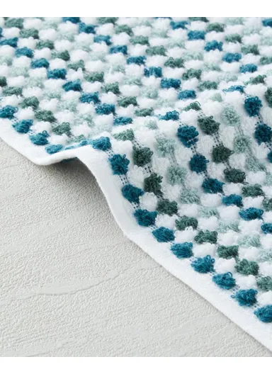 Punto Cotton Hand Towel 30x45 cm Green-White