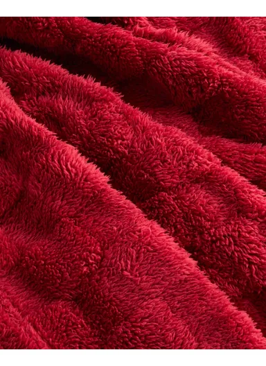 Fancy Square Sofa Throw 120x160 cm Claret Red
