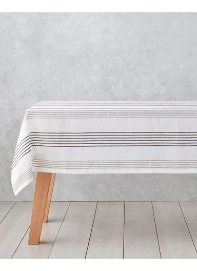 Pecan Polyester Tablecloth 145x200 cm Beige-Brown