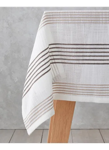 Pecan Polyester Tablecloth 145x200 cm Beige-Brown