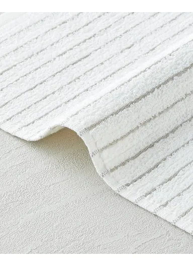 Soft Stripe Cotton Hand Towel 30x45 cm Ivory