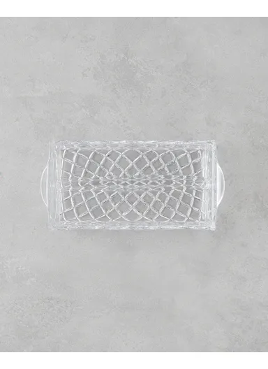 Crux Glass Serving Ware 24x11x7 cm Transparent